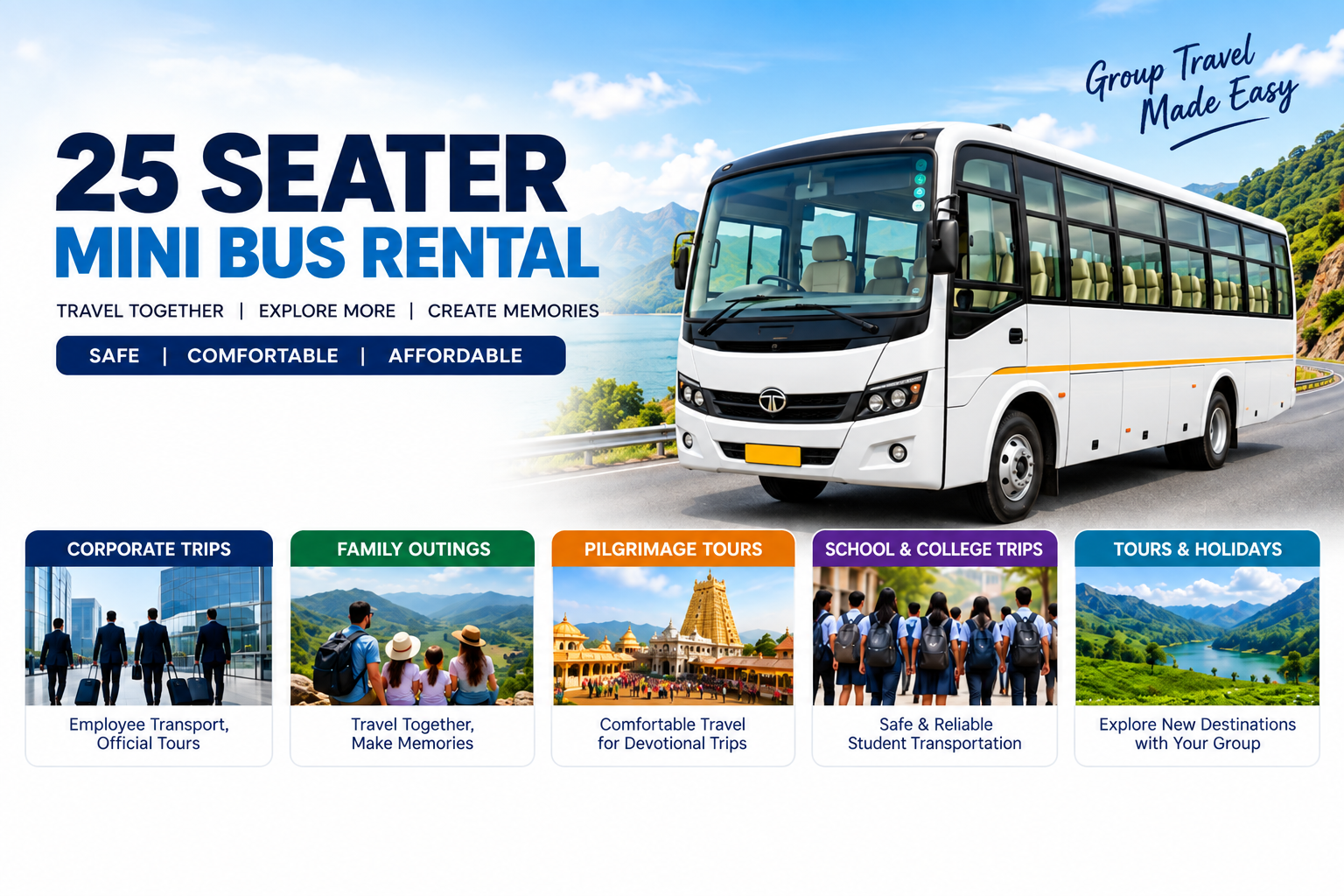 25 Seater Mini Bus Rental