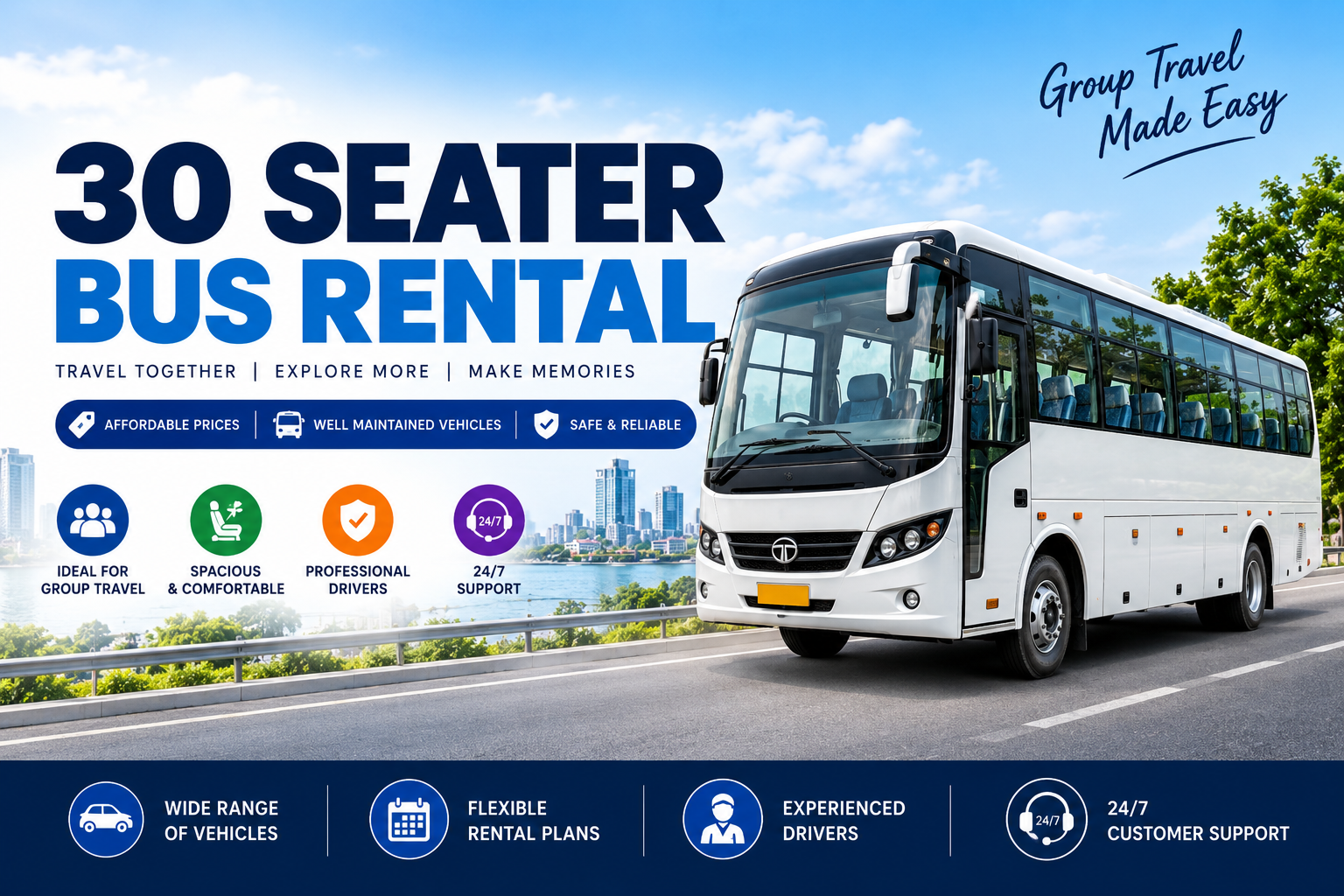 30 Seater Bus Rental