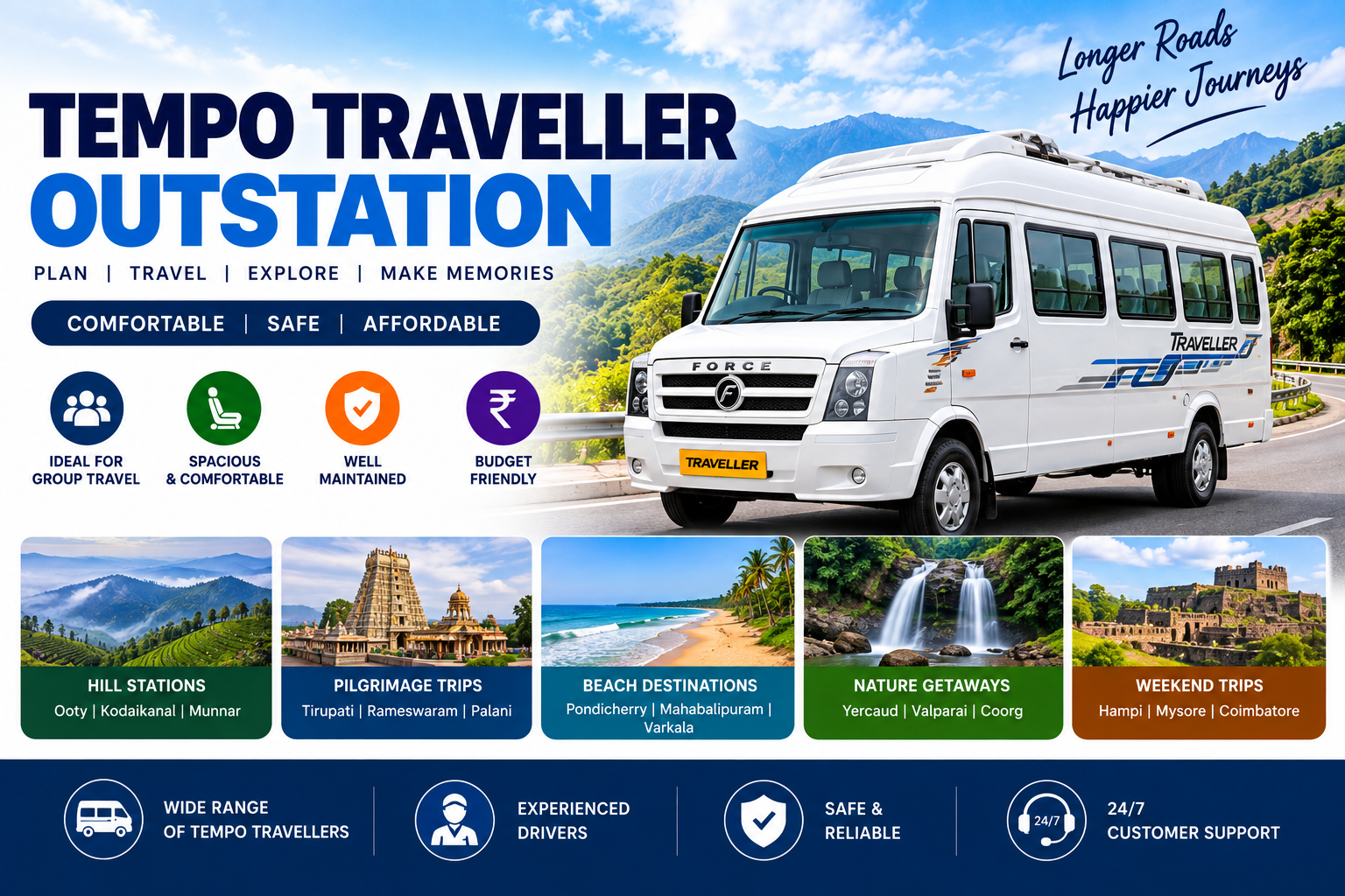 Tempo Traveller Outstation