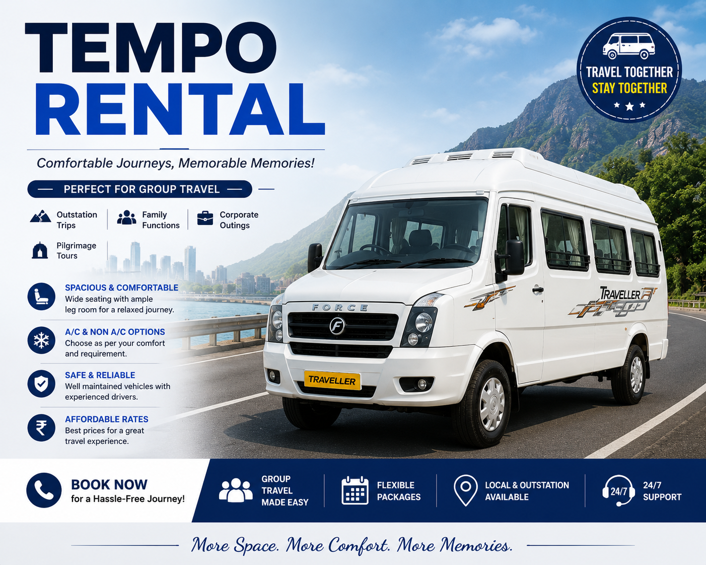 Tempo Traveller Rental