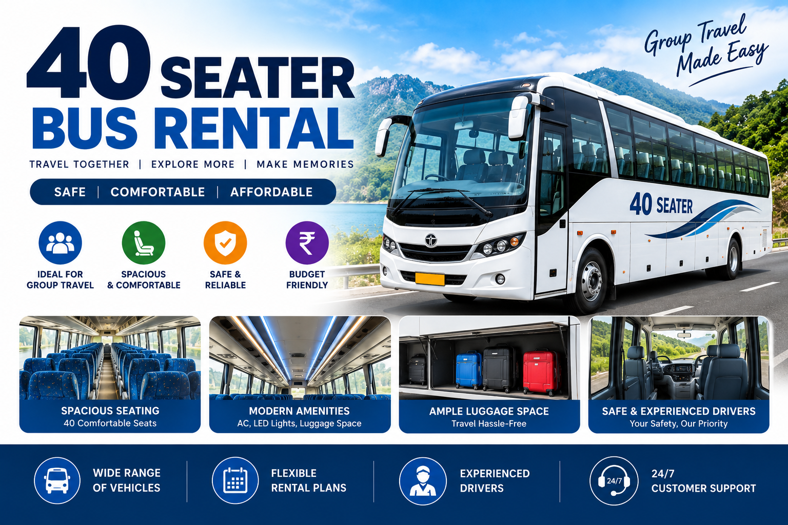 40 Seater Bus Rental